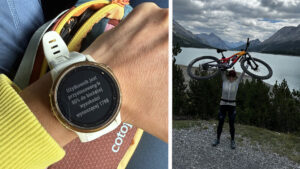 na zdjęciu jest zegarek garmin pokazujący przystosowanie do wysokości